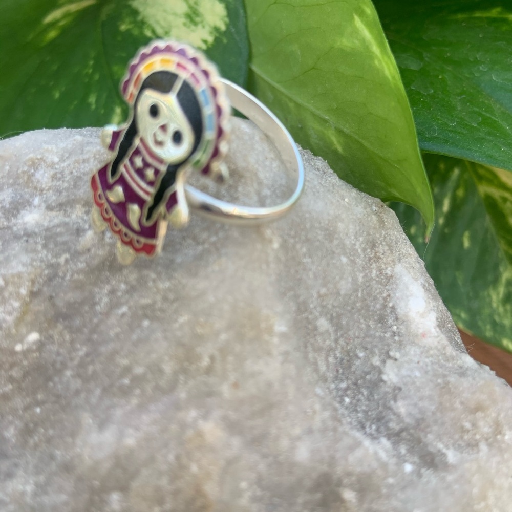 Mexican Lele NICKEL SILVER  RING Adjustable - Picture 5 of 5